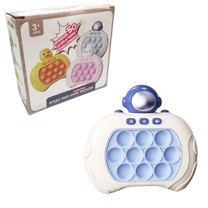 Tragbare Spielkonsole zur Verbesserung von Reflexen und Konzentration – Pop-it Design mit 10 leuchtenden Knöpfen