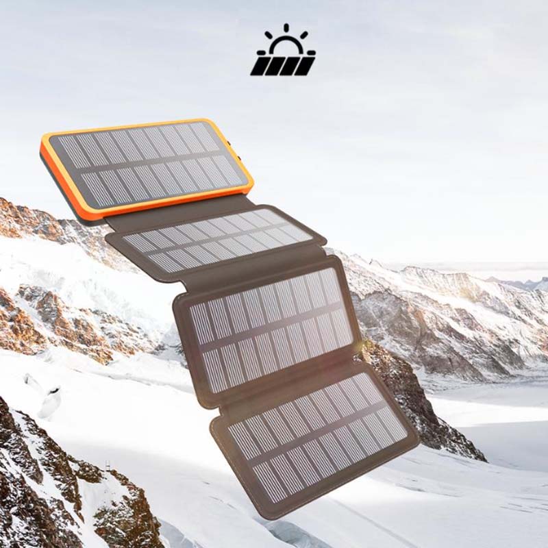 Tragbare, faltbare, wasserdichte Solar-Powerbank