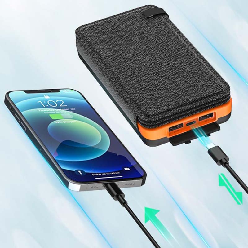 Tragbare, faltbare, wasserdichte Solar-Powerbank 