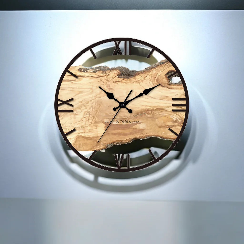Transparente moderne Wanduhr – minimalistisches Design für Ihr Zuhause, leises Uhrwerk
