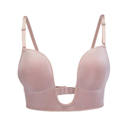 U-förmiger Push-up-BH mit abnehmbaren Trägern für rückenfreie Outfits – nahtloser Halt