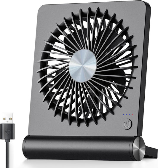 Ultraleiser Tischventilator mit 3 Geschwindigkeitsstufen – Kompakt und Leise für Büro und Schlafzimmer