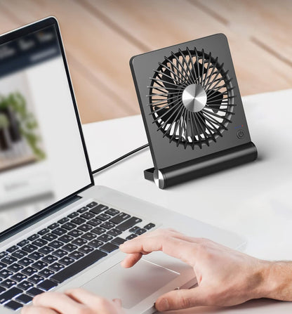 Ultraleiser Tischventilator mit 3 Geschwindigkeitsstufen – Kompakt und Leise für Büro und Schlafzimmer