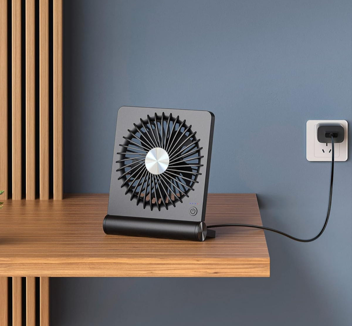 Ultraleiser Tischventilator mit 3 Geschwindigkeitsstufen – Kompakt und Leise für Büro und Schlafzimmer