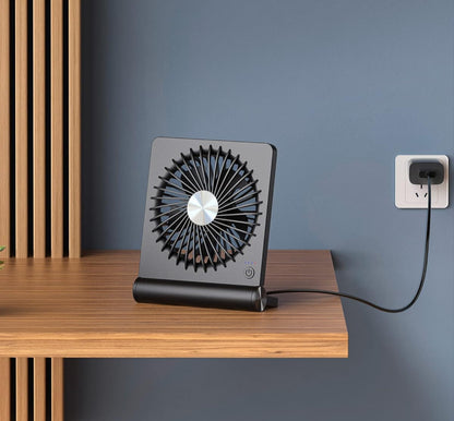 Ultraleiser Tischventilator mit 3 Geschwindigkeitsstufen – Kompakt und Leise für Büro und Schlafzimmer