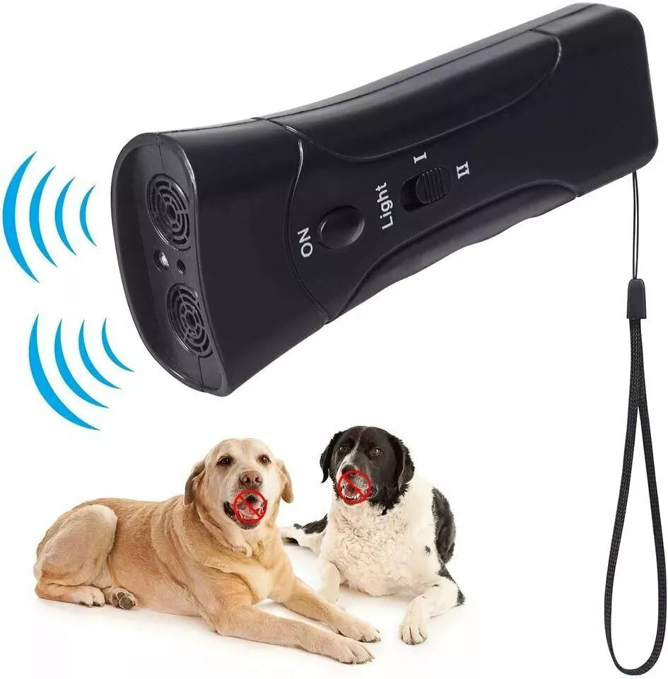Ultraschall Hundetraining Gerät zur Kontrolle von Bellen – Tragbar und Sicher mit Taschenlampe