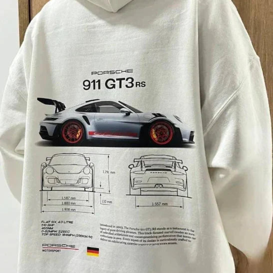 Unisex-Renn-Hoodie – Grafikdruckdesign