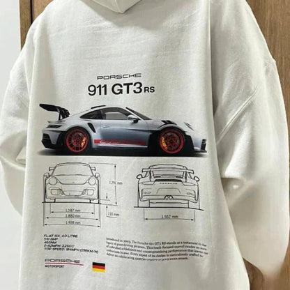 Unisex-Renn-Hoodie – Grafikdruckdesign