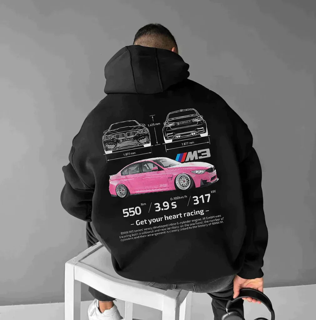 Unisex-Renn-Hoodie – Grafikdruckdesign
