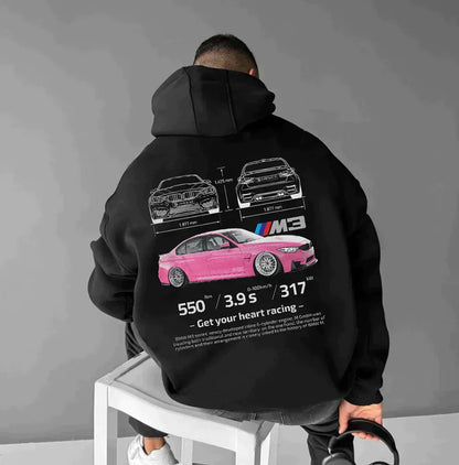 Unisex-Renn-Hoodie – Grafikdruckdesign