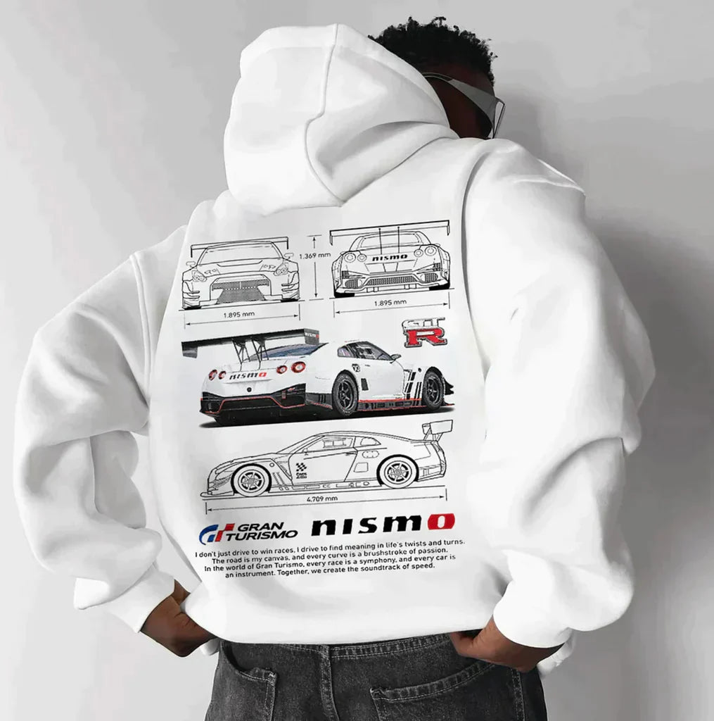 Unisex-Renn-Hoodie – Grafikdruckdesign