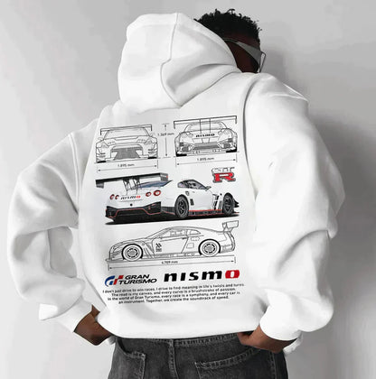 Unisex-Renn-Hoodie – Grafikdruckdesign