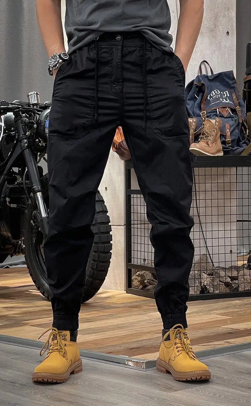Herren-Cargohose mit aufgesetzten Taschen vorne | Schlank Passform