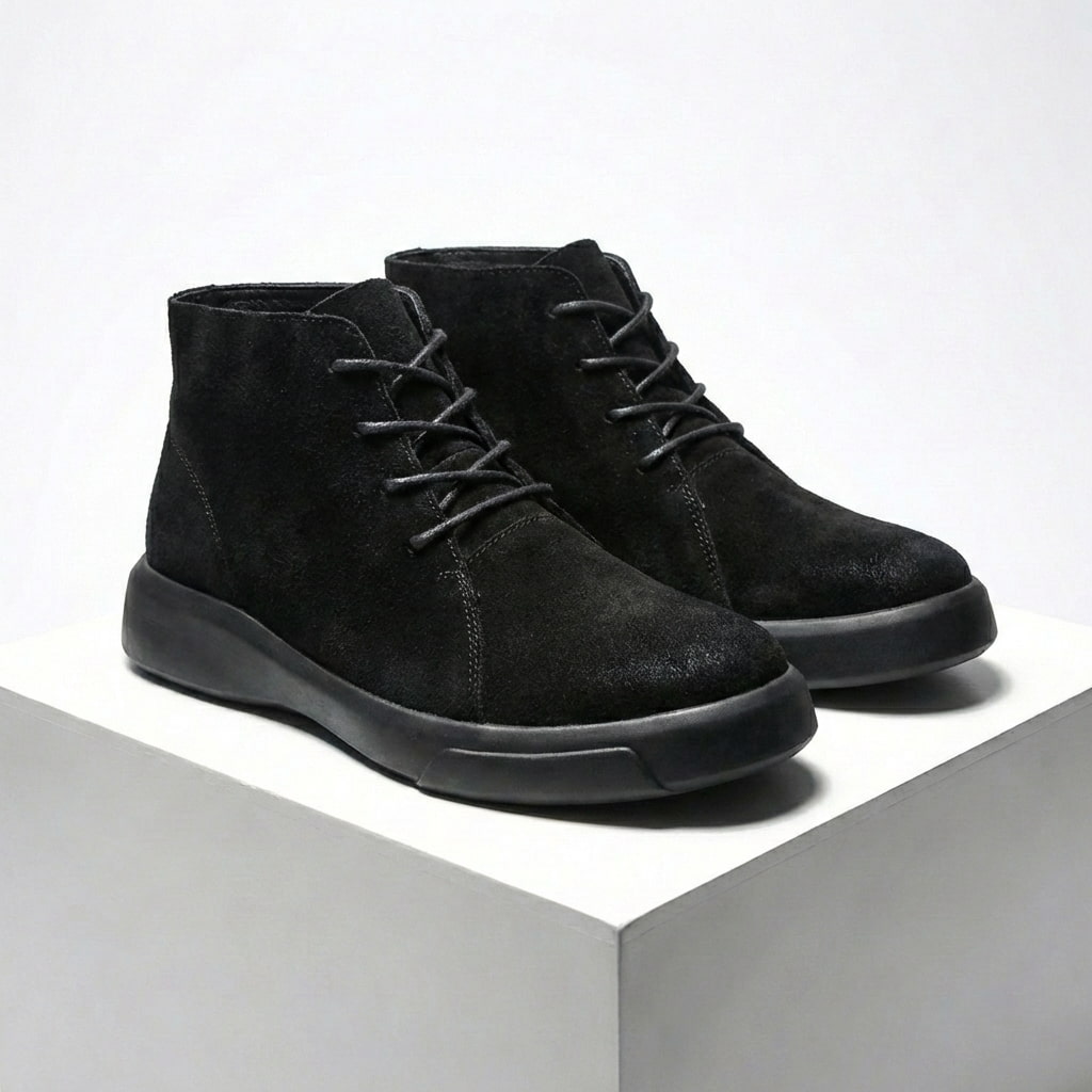 Herren Schnürstiefel Mit Runder Spitze | Moderner Streetstyle