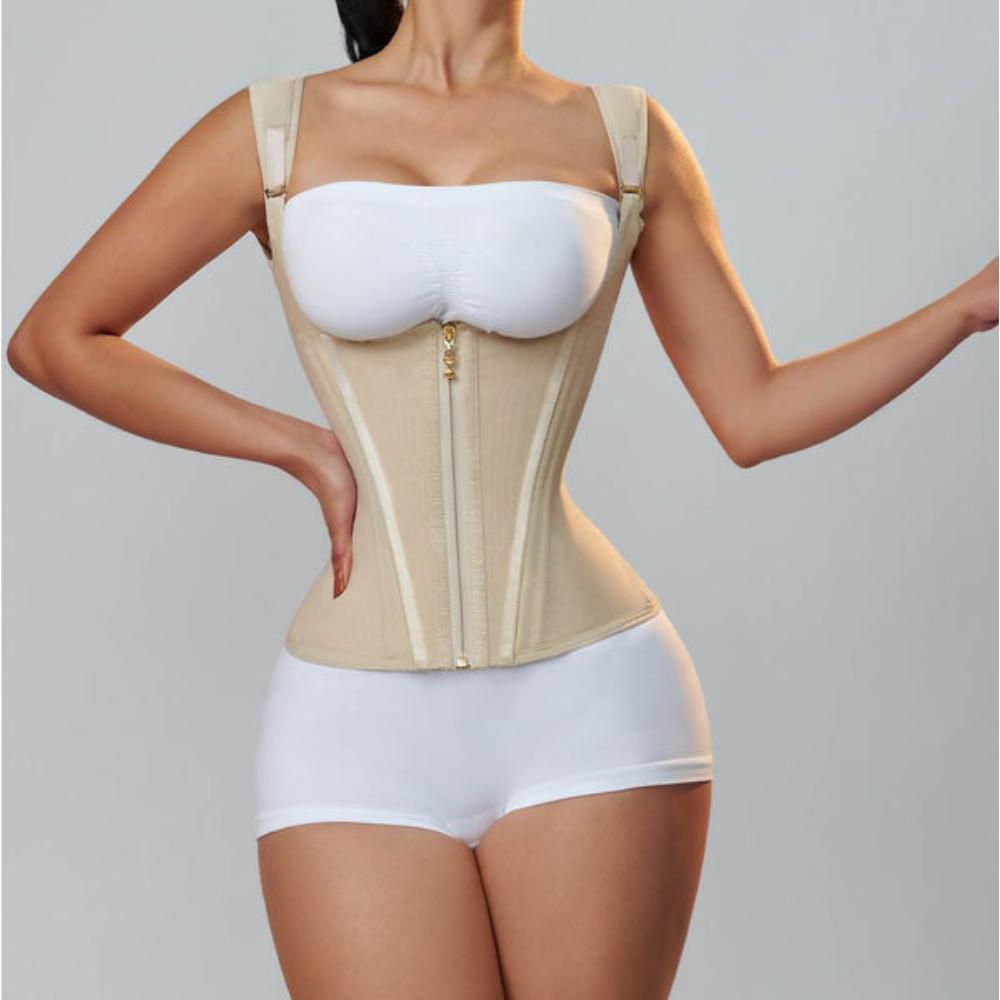 Verstellbarer Taillentrainer für Frauen mit doppelter Kompressionsschicht – bequeme Shapewear