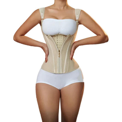Verstellbarer Taillentrainer für Frauen mit doppelter Kompressionsschicht – bequeme Shapewear