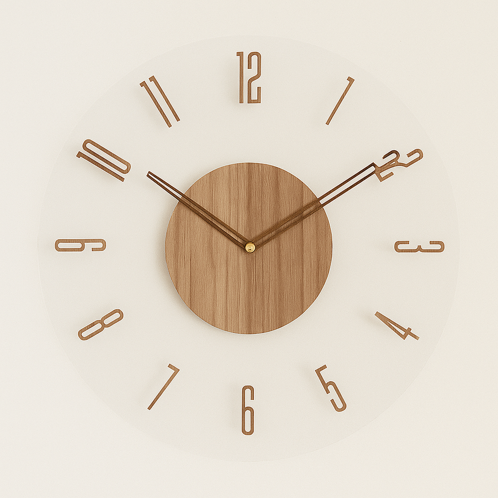 Wanduhr | Moderne Wanduhr für Wohnaccessoires im skandinavischen Stil