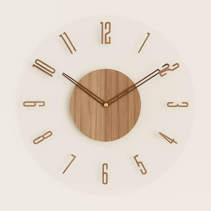 Wanduhr | Moderne Wanduhr für Wohnaccessoires im skandinavischen Stil