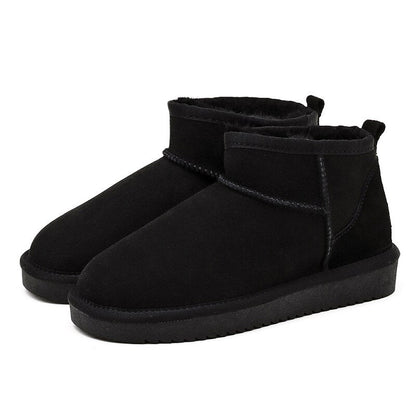 Warm gefütterte Mini-Pelzstiefel