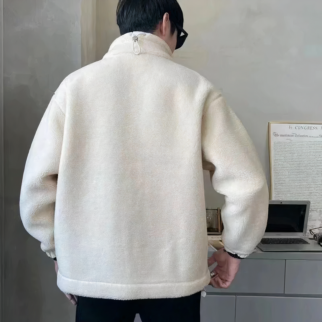 Warme jacke für Herren | Reißverschluss