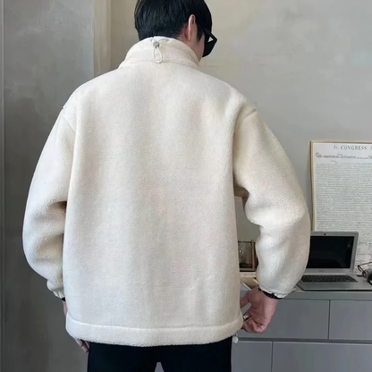 Warme jacke für Herren | Reißverschluss
