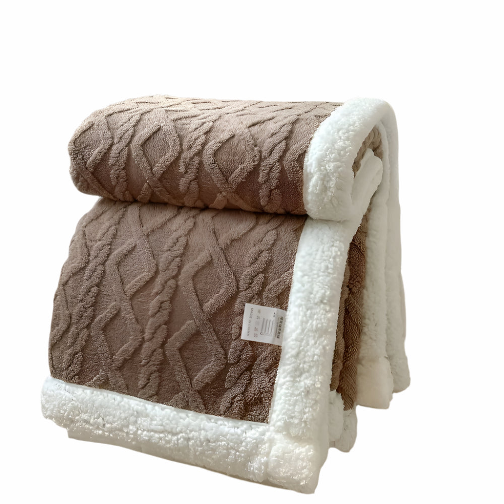 Warme, weiche Strickdecke, elegant und dick, perfekt für Winternächte