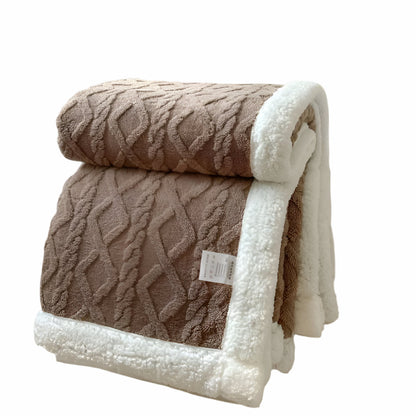 Warme, weiche Strickdecke, elegant und dick, perfekt für Winternächte