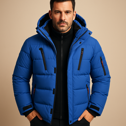 Wasserdichte Herren-Winterjacke mit warmer Fütterung | Outdoor-taugliches Design 