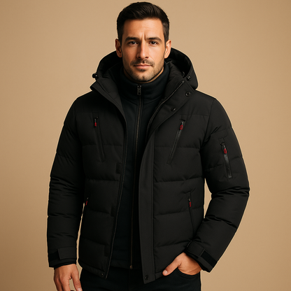 Wasserdichte Herren-Winterjacke mit warmer Fütterung | Outdoor-taugliches Design 