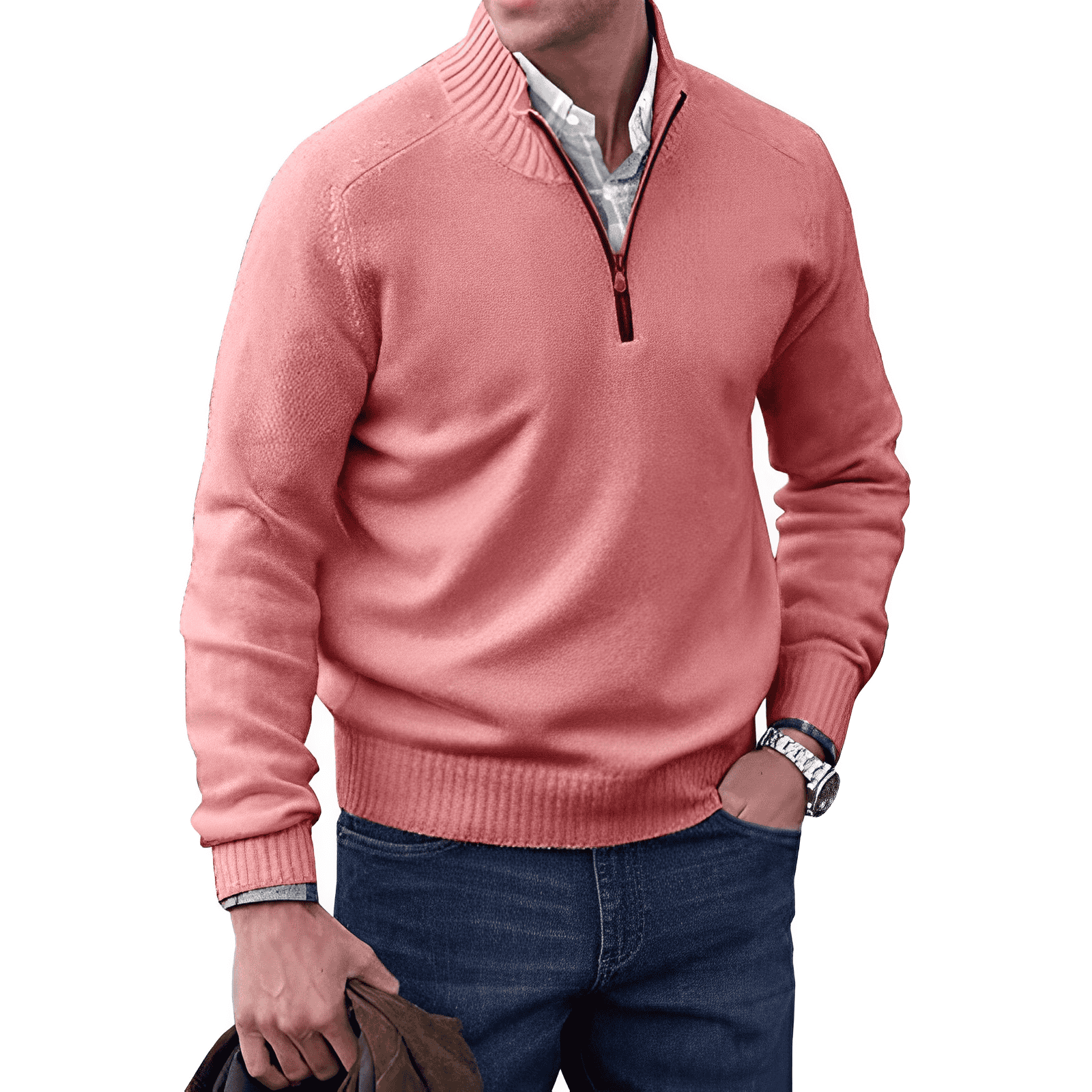 Weiche Strickpullover | Winterpullover für Herrenmode