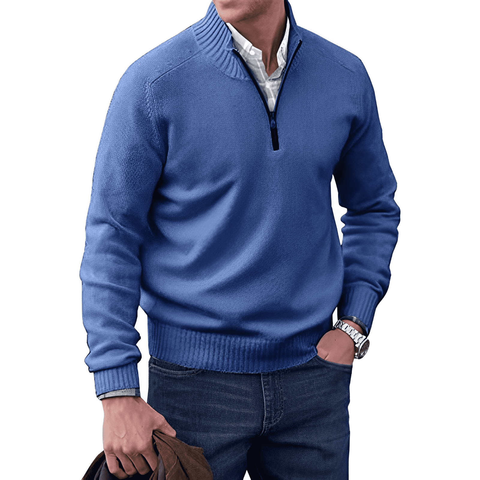 Weiche Strickpullover | Winterpullover für Herrenmode