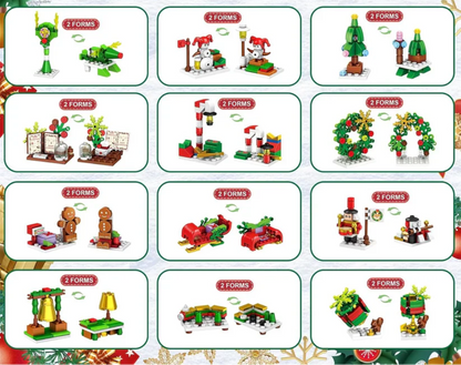 Weihnachts-Adventskalender mit Bausteinen 2025 – ein 24-tägiges Set mit weihnachtlichen Mini-Überraschungen 3