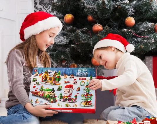 Weihnachts-Adventskalender mit Bausteinen 2025 – ein 24-tägiges Set mit weihnachtlichen Mini-Überraschungskonstruktionen für Kinder 0