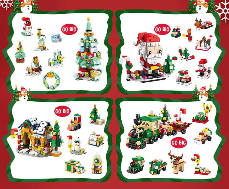 Weihnachts-Adventskalender mit Bausteinen 2025 – ein 24-tägiges Set mit weihnachtlichen Mini-Überraschungskonstruktionen für Kinder 1