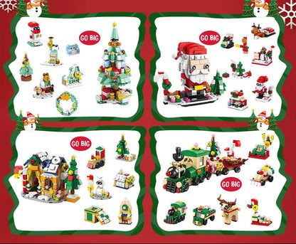 Weihnachts-Adventskalender mit Bausteinen 2025 – ein 24-tägiges Set mit weihnachtlichen Mini-Überraschungskonstruktionen für Kinder 1