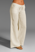 Weite Hose für Damen – Atmungsaktive Sommerhose mit elastischem Bund und Kordelzug – Ideal für lässige und schicke Outfits