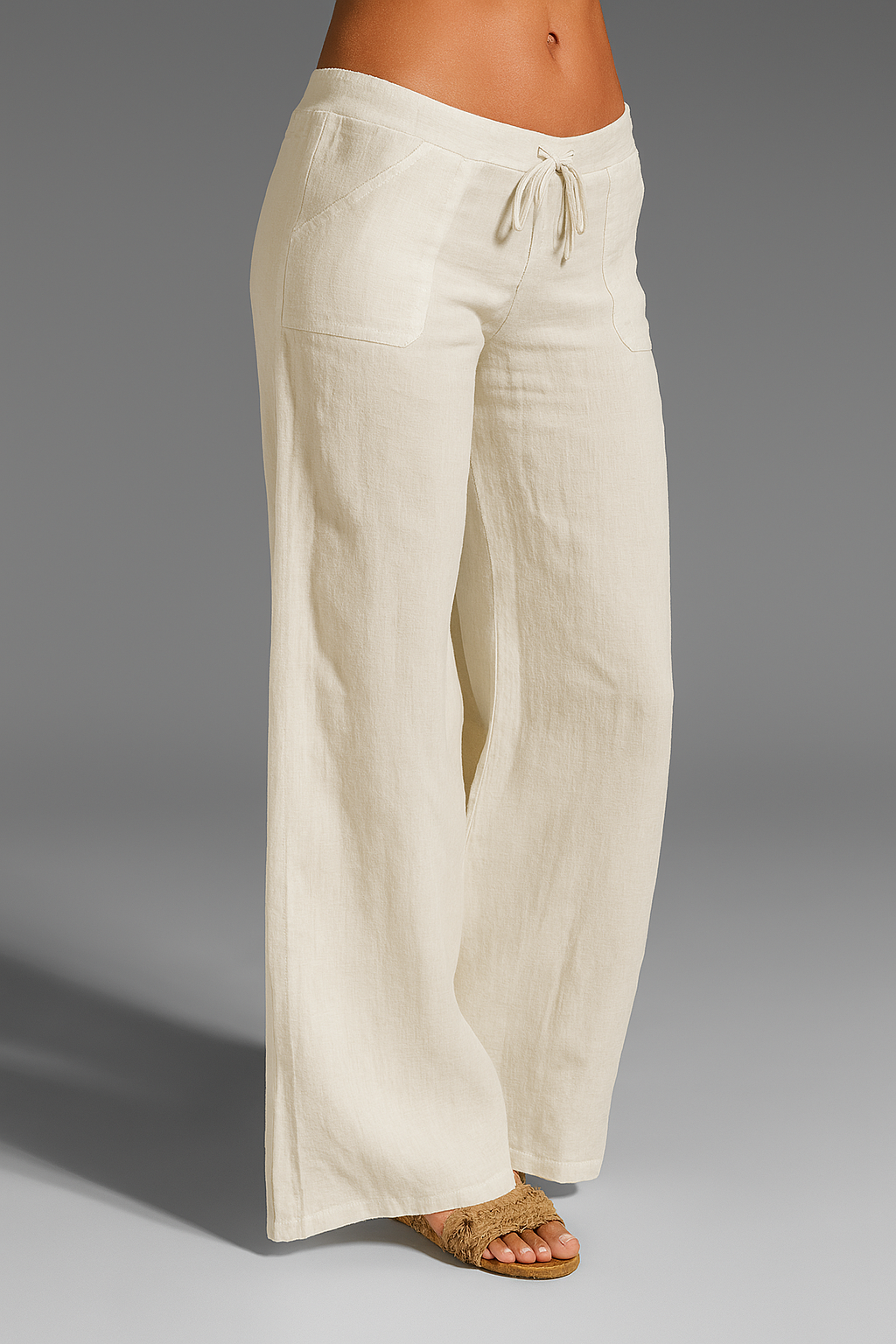 Weite Hose für Damen – Atmungsaktive Sommerhose mit elastischem Bund und Kordelzug – Ideal für lässige und schicke Outfits
