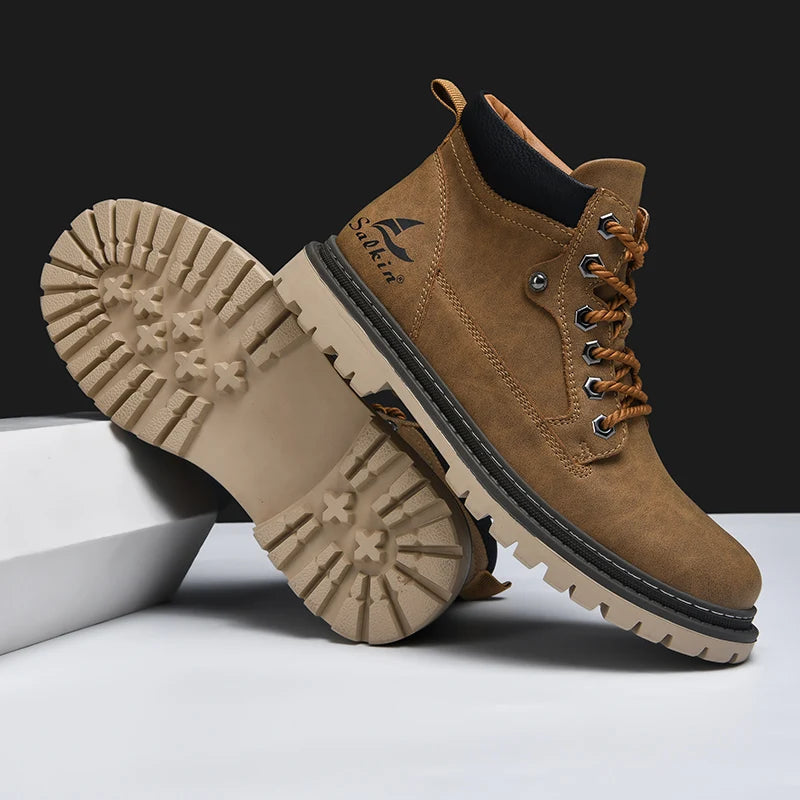 Winter Herren Stiefel | Trek-Lederstiefel für Winterliche Bedingungen 3