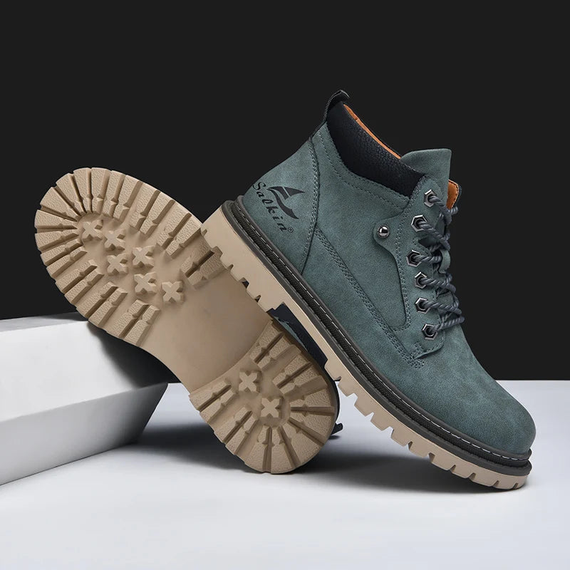 Winter Herren Stiefel | Trek-Lederstiefel für Winterliche Bedingungen 8