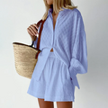 Zomerset Damen 2-teilige Bluse und Short | Sommermode für Damen