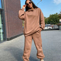 Zweiteiliges Loungewear-Set für Damen – Lockere Passform – Weiche Stoffmischung – Gerippte Bündchen