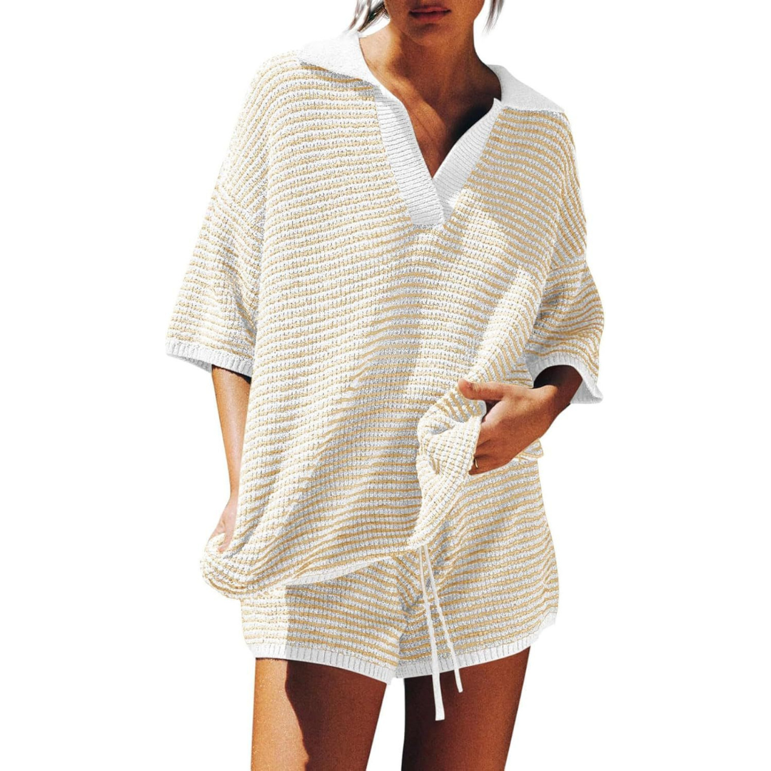 Zweiteiliges Set für Damen | Sommermode für Freizeitaktivitäten
