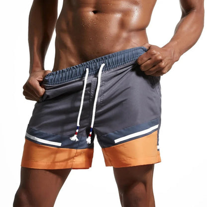 Pantaloncini da uomo a righe con coulisse in vita Pantaloncini casual | Righe
