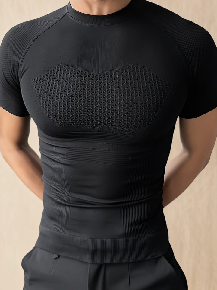 Herren Fitness Shirt | Körpernahes Kurzarmshirt | Definierte Silhouette | Moderner Activewear Look
