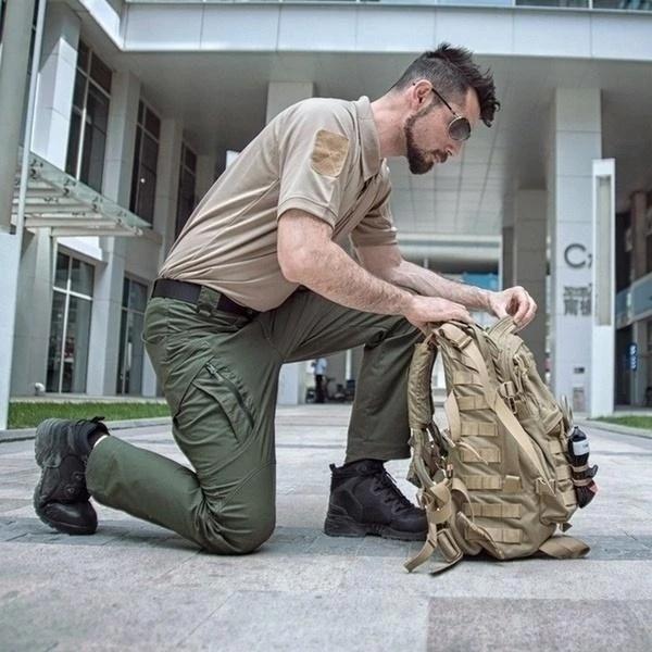 Herren-Taktikhose mit mehreren Reißverschlusstaschen | Cargo
