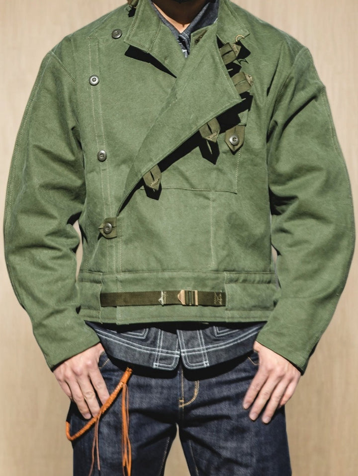 Herren Utility Jacke | Militärisch Inspirierter Kurzmantel | Strukturierte Passform | Klassischer Freizeitstil