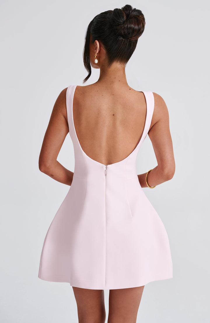 Damen Ärmelloses A-Linie Mini Kleid | Strukturiertes Ausgestelltes Skater Kleid