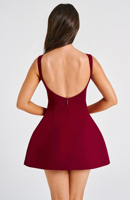 Vestito Mini Donna Senza Maniche | Vestito Svasato in Stile Skater