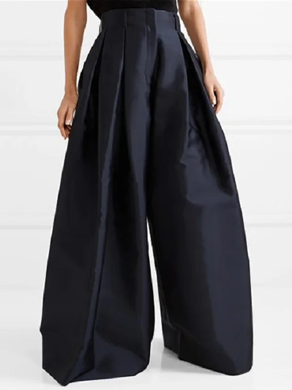 Women's high-waisted maxi skirt | Pleated design
