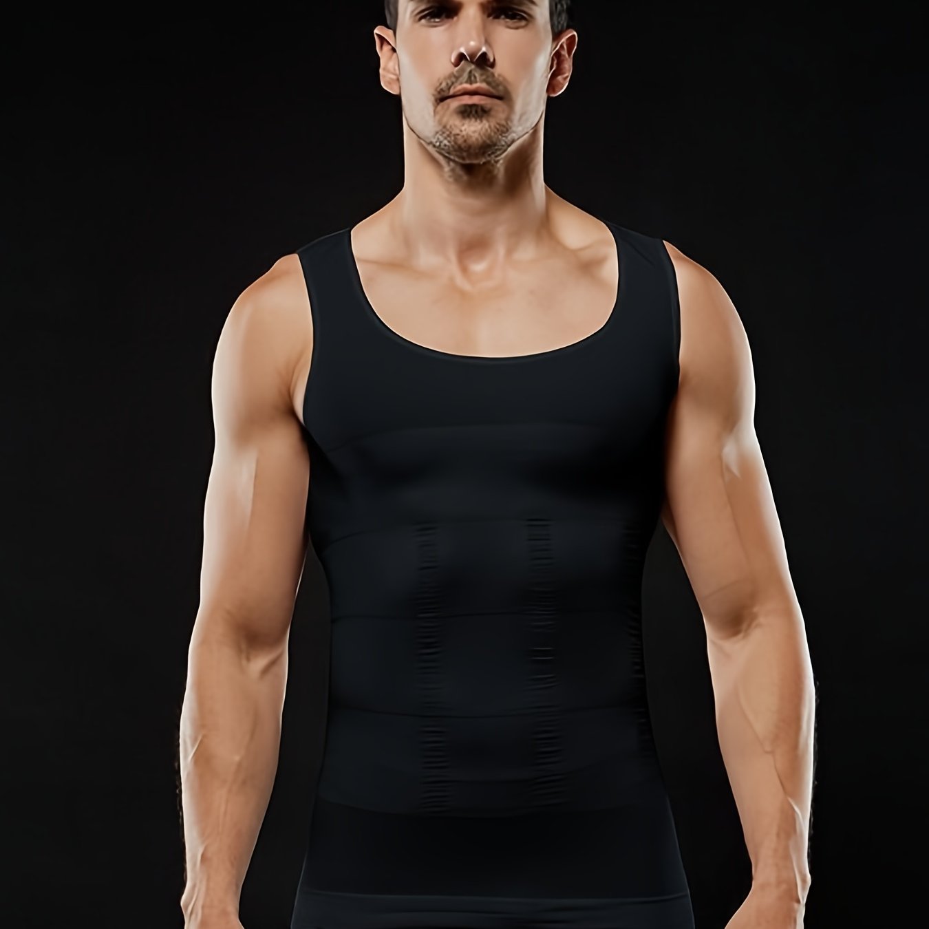 Herren Kompressions Tank Top mit schmaler Passform und Shapewear Effekt | Body Shaper